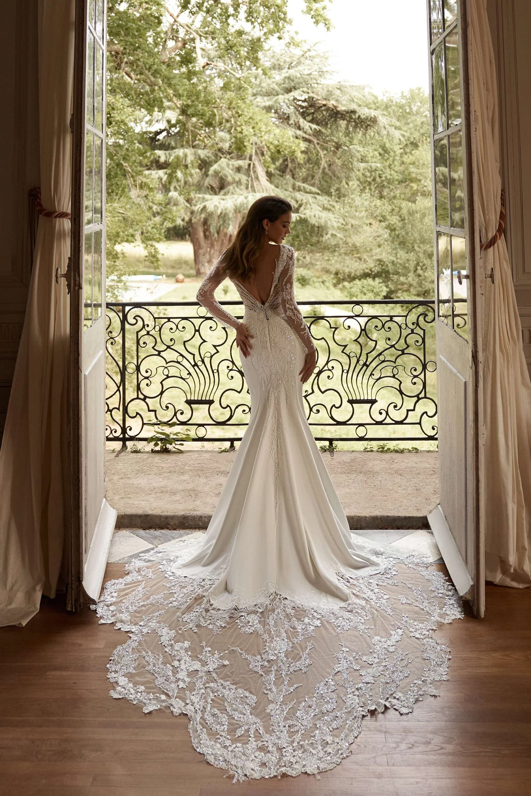 Robe de mariée Adro détail — Collection Allégresse — Boutique Carlota Bourg-en-Bresse
