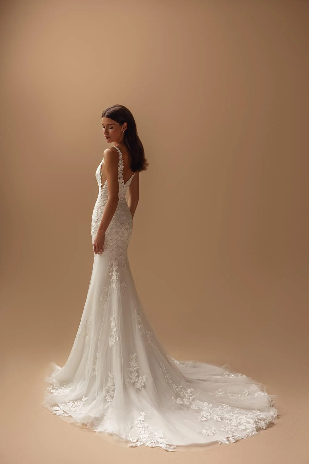 Robe de mariée Ainara détail — Collection Tina Valerdi — Boutique Carlota Bourg-en-Bresse