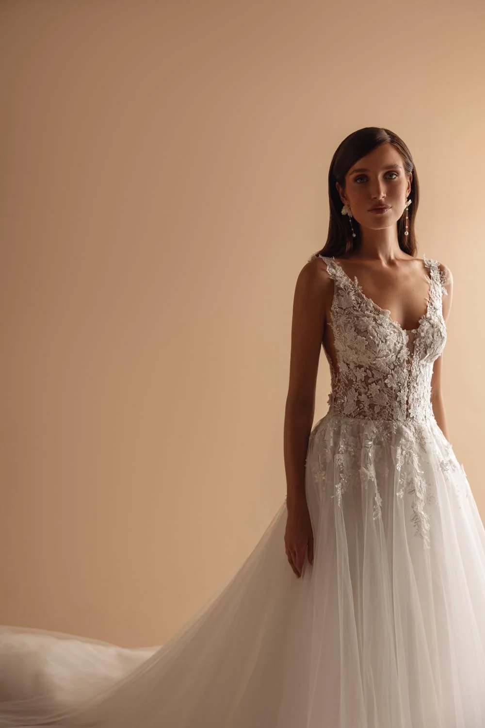Robe de mariée Ruby détail — Collection Tina Valerdi — Boutique Carlota Bourg-en-Bresse